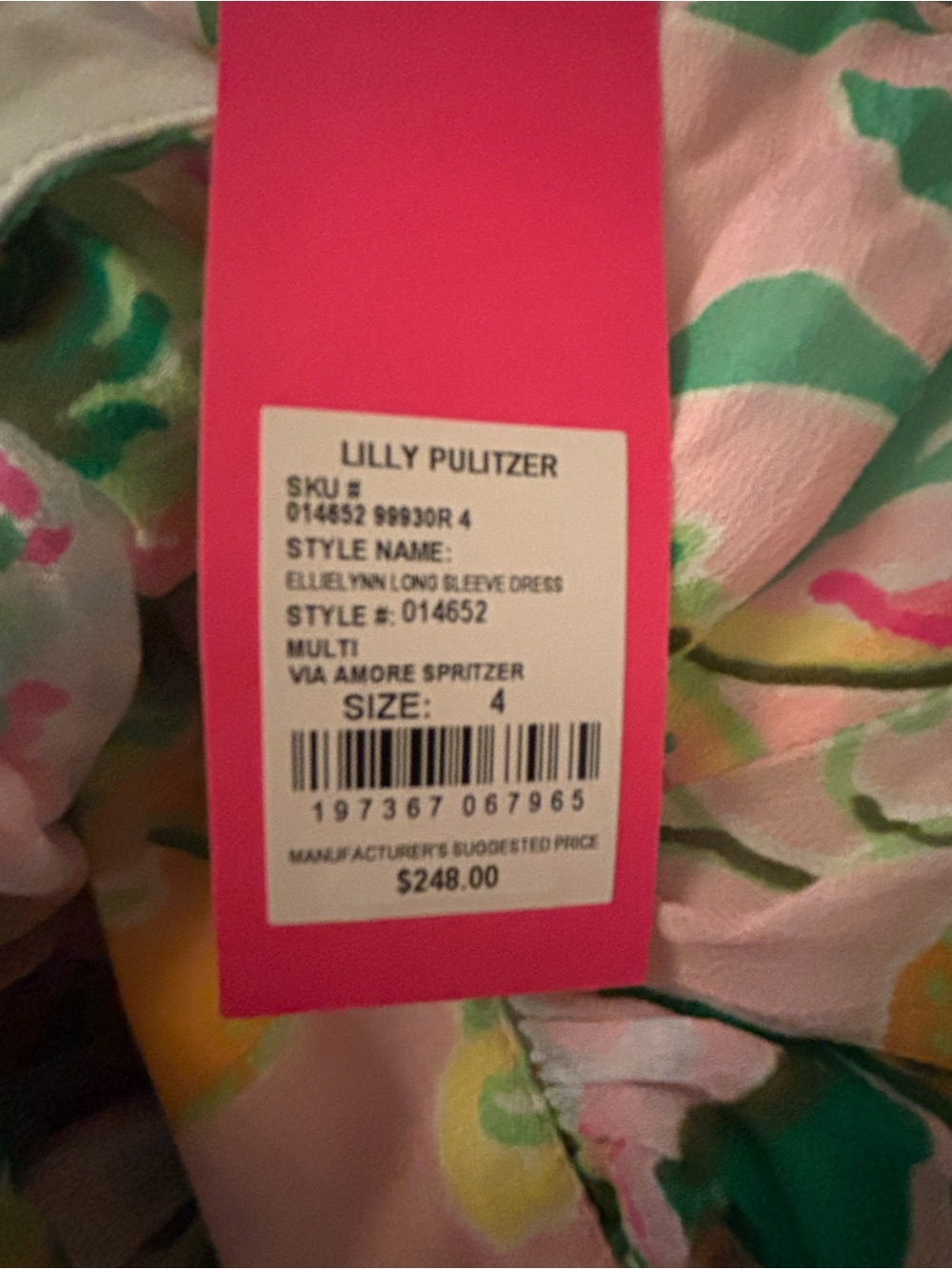 Lilly Pulitzer Ellielyn Long Sleeve Dress - Picture 4 of 6